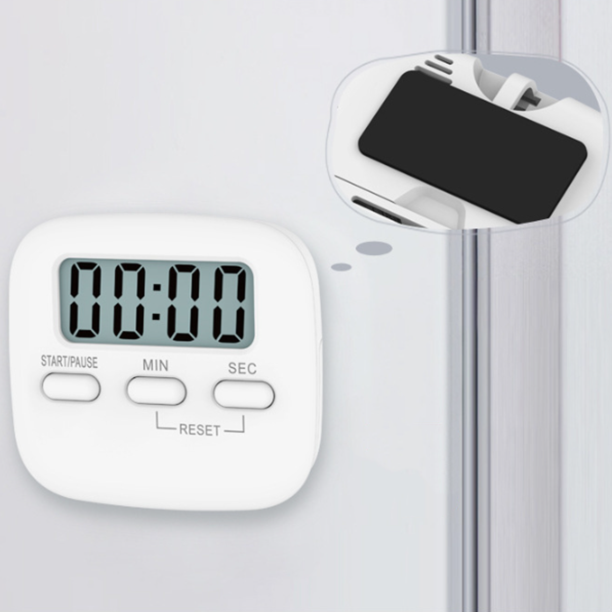 LACAMAX Pink Chrono Timer - integrierter Lautsprecher Zeitmessgerät Standfuß, Befestigungsmagnet