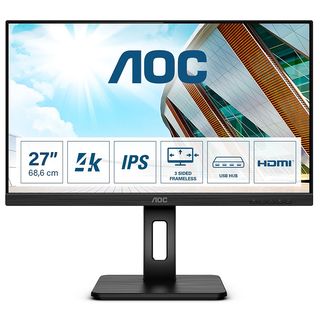 AOC 27 U27P2 27 Zoll UHD 4K Monitor (4 ms Reaktionszeit , 60 , 60 Hz nativ)
