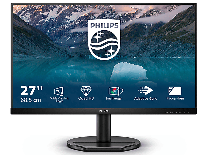 , (4 Hz PHILIPS nativ) 27 Monitor , 275S9JAL/00 Reaktionszeit ms QHD 75Hz 75 Zoll