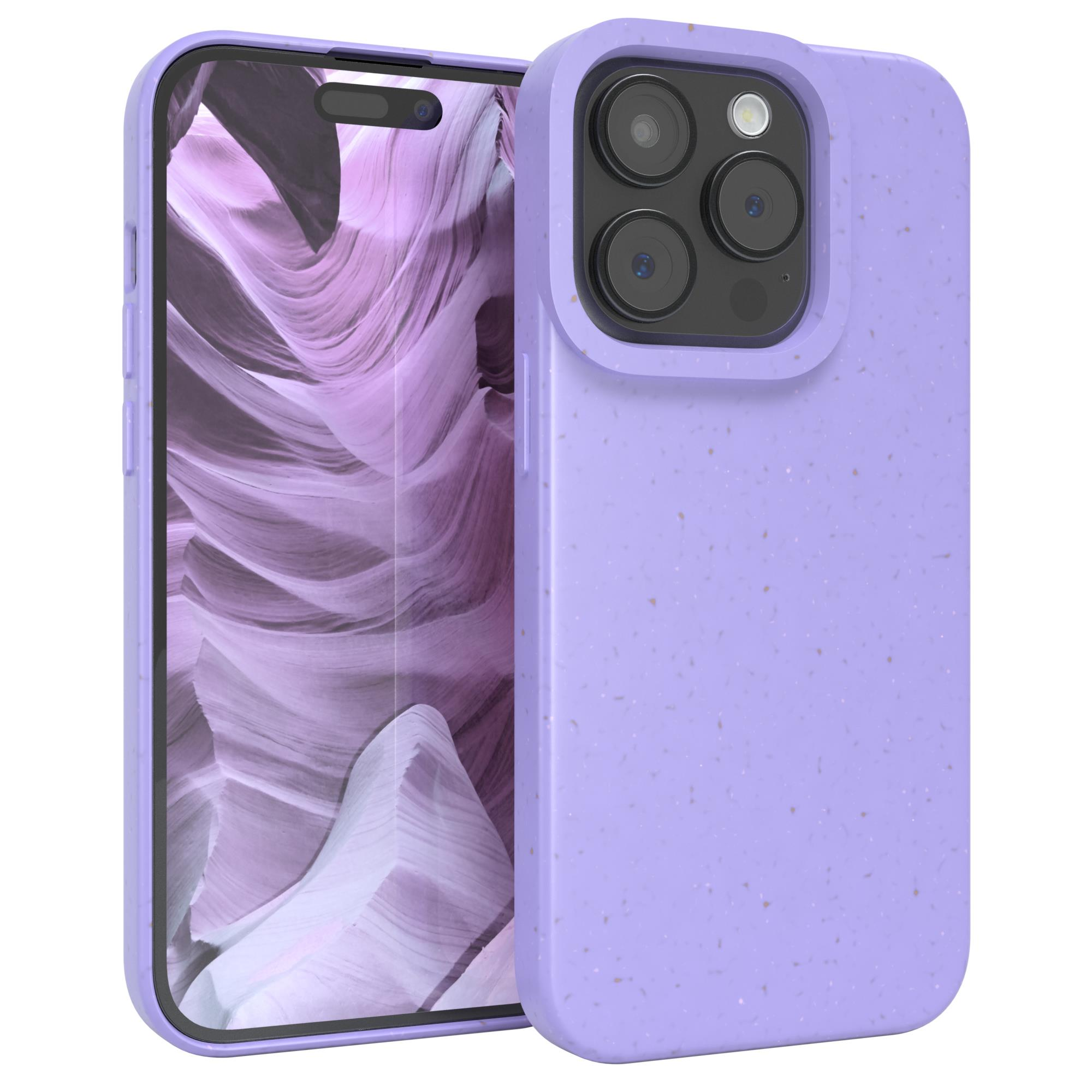 Pro, / EAZY Lila Bumper, Biocase, iPhone 15 Violett Apple, CASE