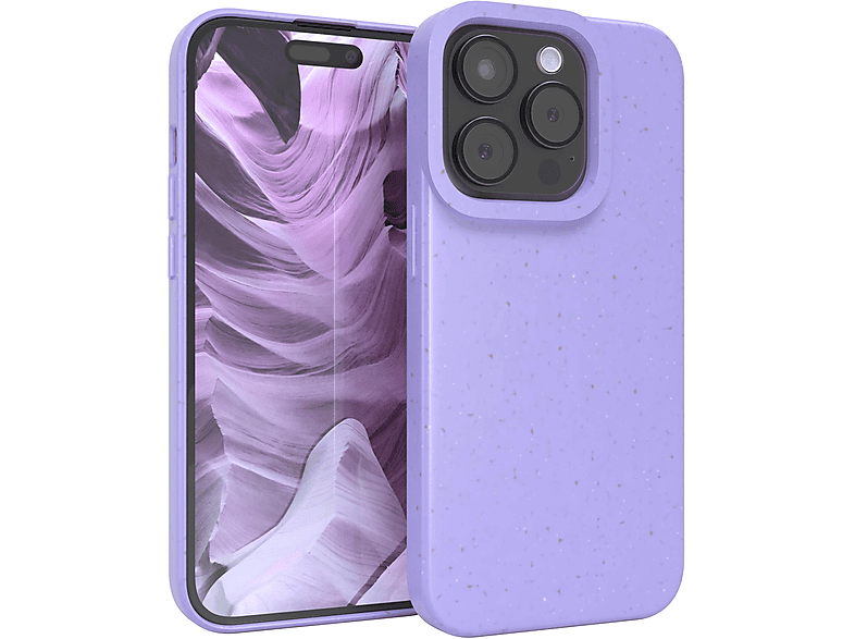 Pro, / EAZY Lila Bumper, Biocase, iPhone 15 Violett Apple, CASE