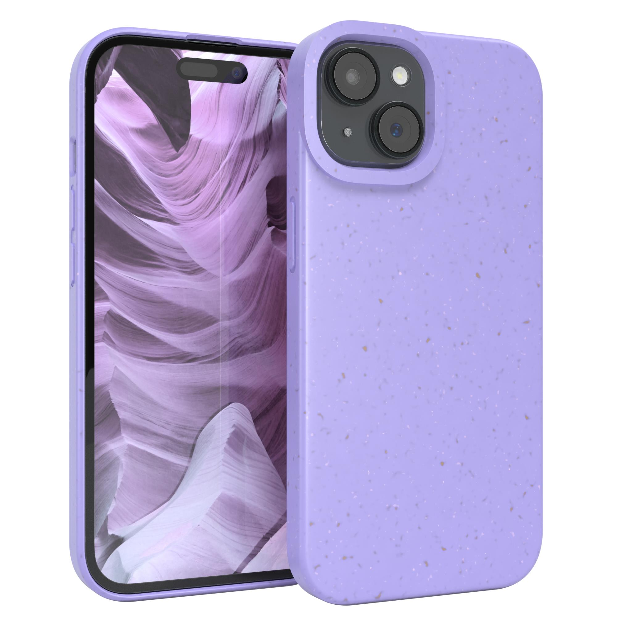 EAZY CASE Biocase, Violett / Bumper, iPhone Apple, 15, Lila