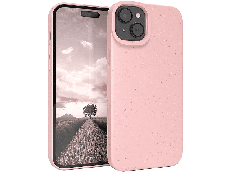 EAZY CASE Biocase, Bumper, Apple, iPhone 15 Plus, Pink