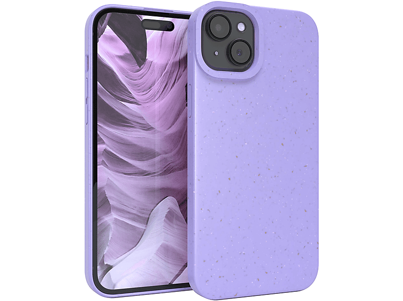 EAZY CASE Biocase, Bumper, Apple, iPhone 15 Plus, Violett / Lila | Bumper