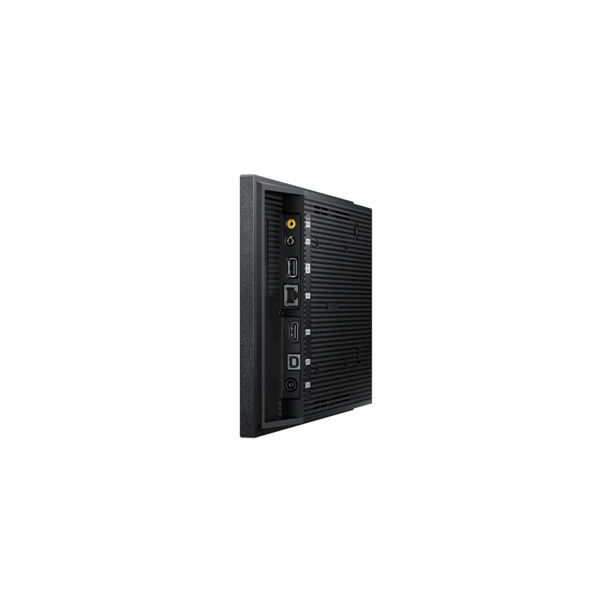Dispositivo nero con più porte sul lato.