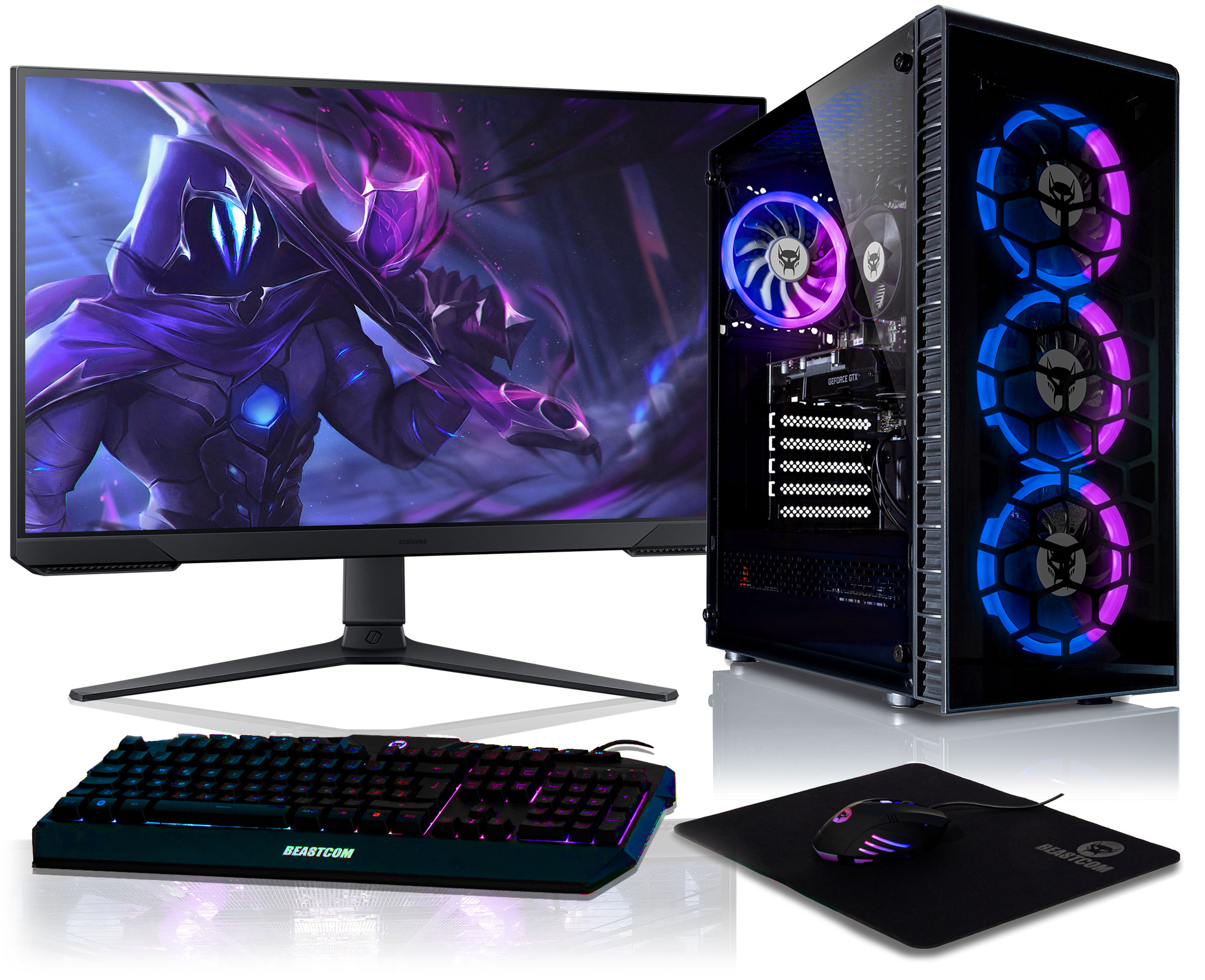 Pack PC gaming | Q3 Essential Gaming BEASTCOM, Negro | MediaMarkt