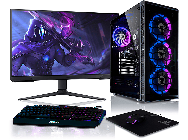 BEASTCOM Q3 | Essential Gaming Windows 6 Ryzen™ | 3 Gaming Vega SSD, GB 11 AMD GB mit 16 Radeon™ (64 PC RX Bit), Pro 512 Prozessor, RAM, AMD Komplett-Set