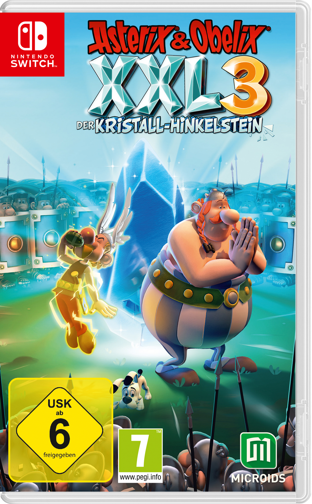 Obelix [Nintendo XXL3: Der Switch] - & Kristall-Hinkelstein Asterix