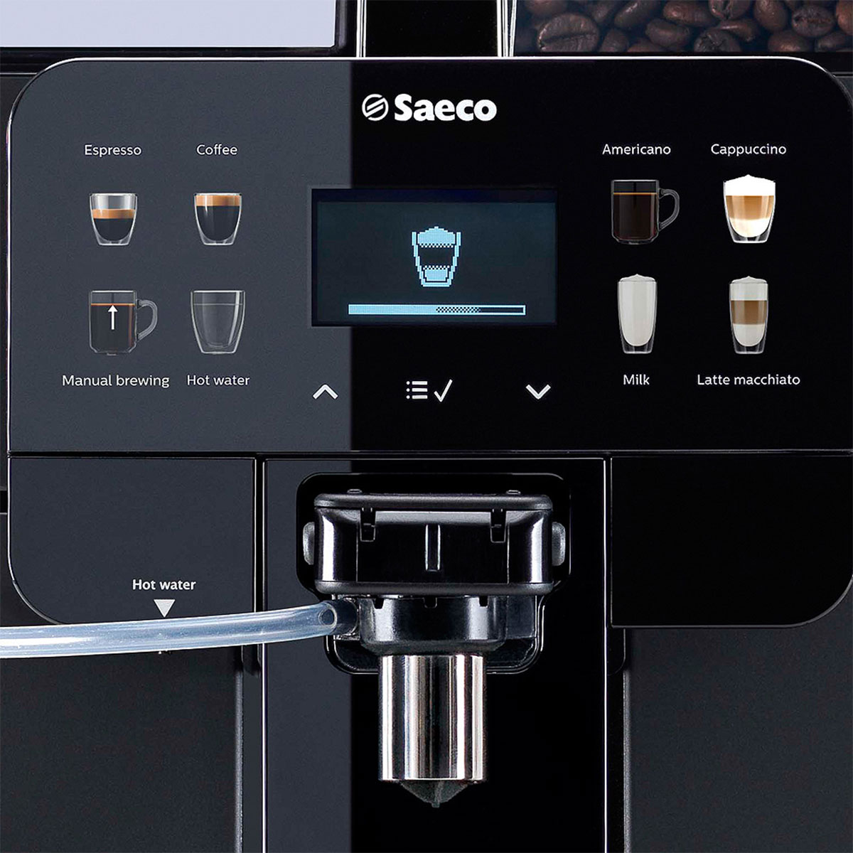 SAECO AREA One Touch Cappuccino Schwarz Kapselmaschine Kapselmaschine