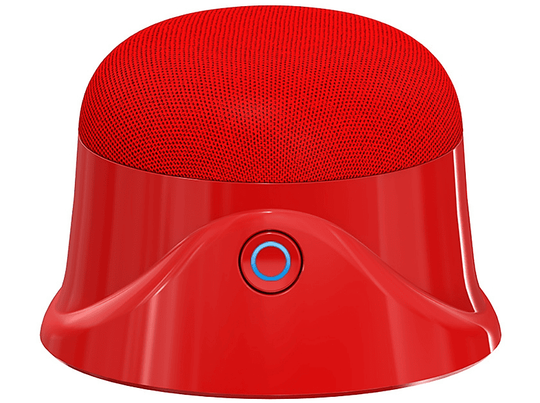 SHAOKE Saftbecher USB wiederaufladbar Mini Reise-Saftbecher elektrisch Bluetooth Lautsprecher, tragbarer Rot