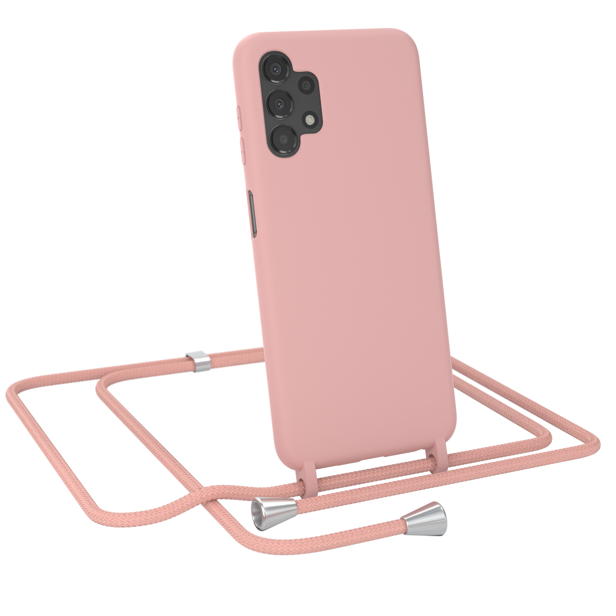 EAZY CASE Handykette Full Galaxy Alt Samsung, Silikonhülle, Rosé A13, Color Backcover