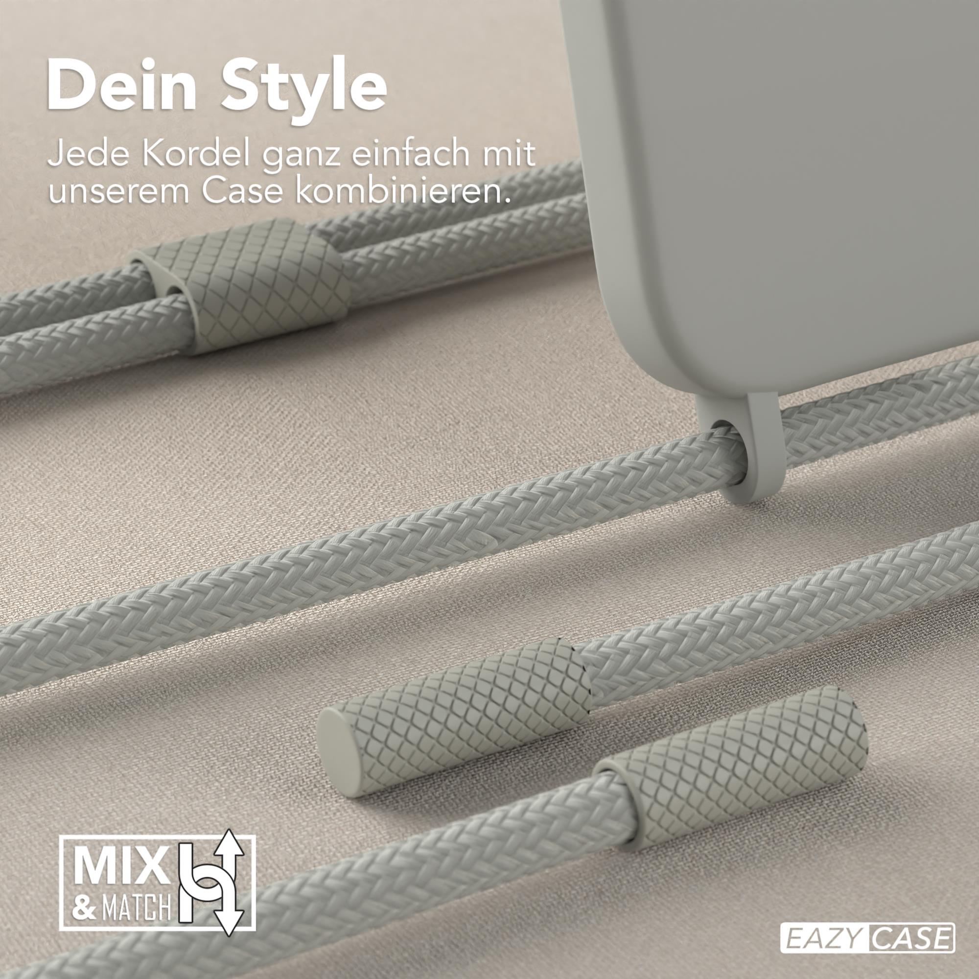Handyhülle mit Kordelanschluss, zeigt die Mix & Match-Funktion des Produkts.