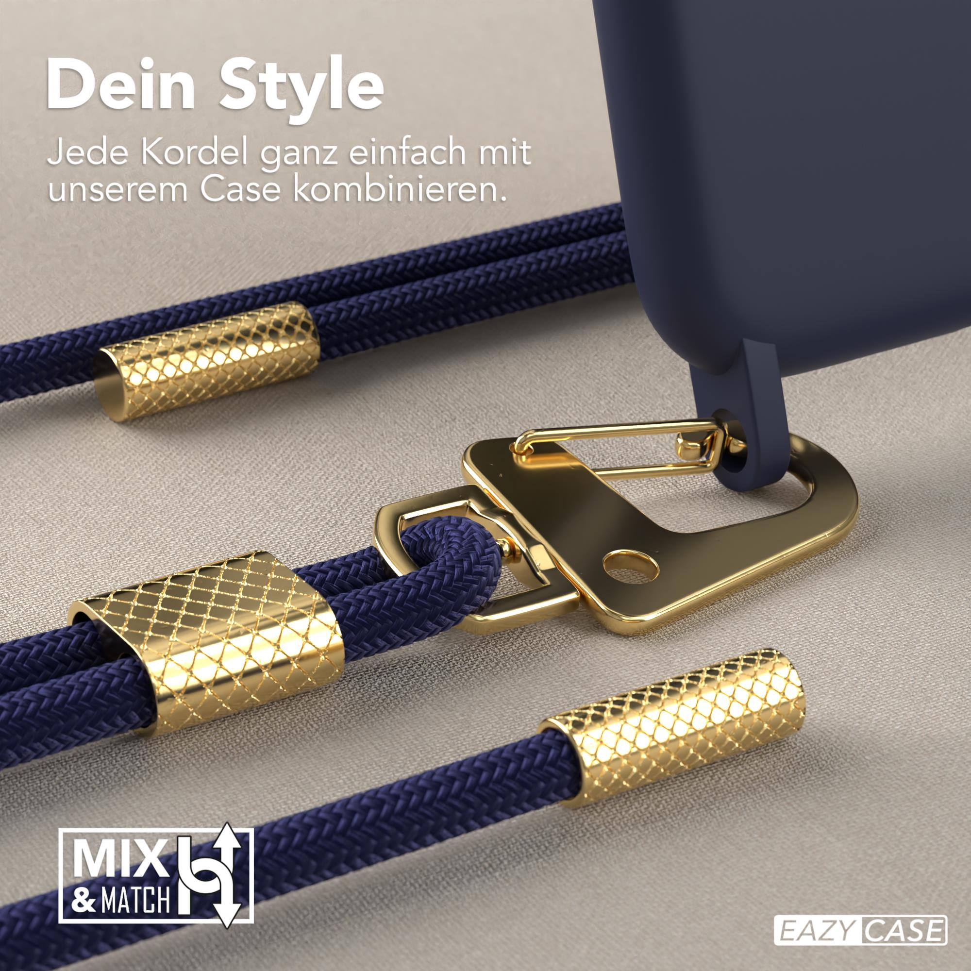 Handyhülle mit goldenem Riemen und Verbindern, mit Text: Dein Style.