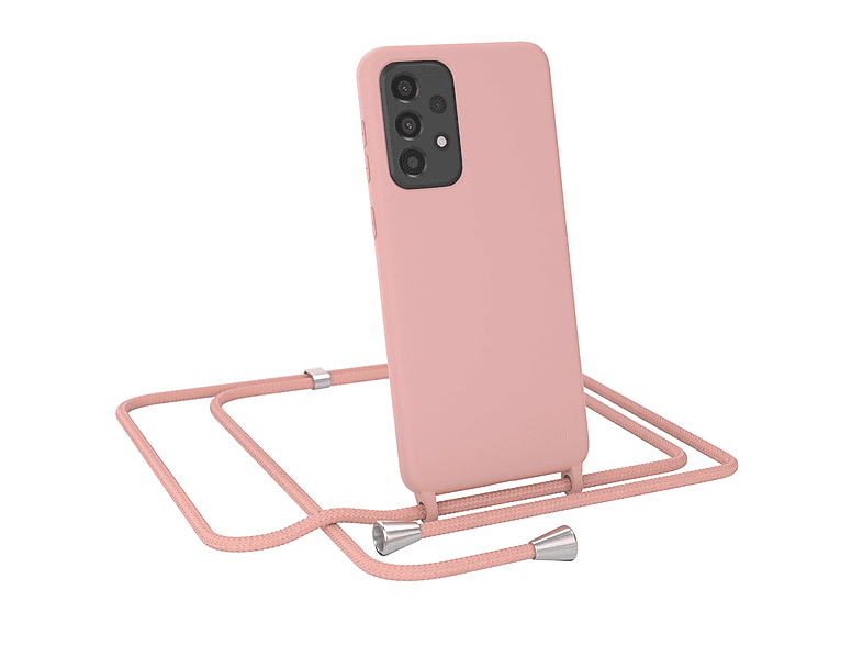 5G, Backcover, Full Galaxy Color Alt Silikonhülle, Samsung, Rosé Handykette A33 EAZY CASE