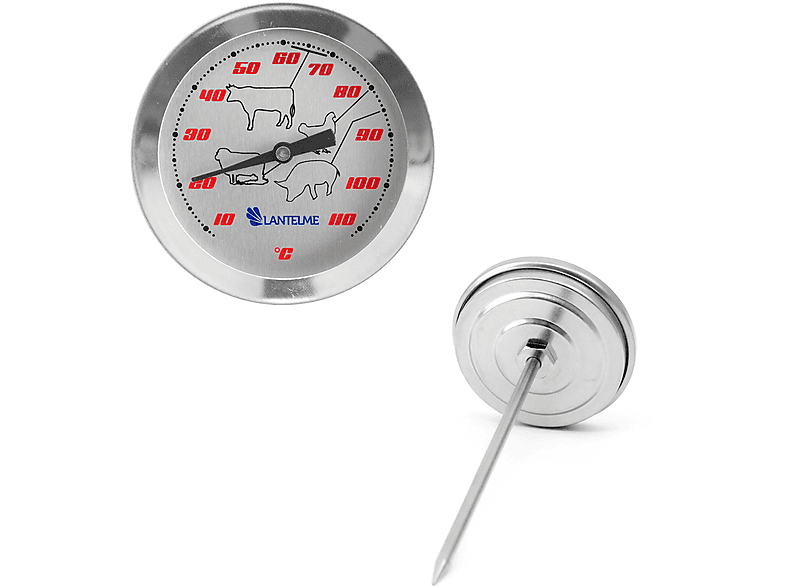Grillthermometer kabellos Fleischthermometer, TM40 Bratenthermometer mit 4  Temperaturfühlern, FNST Bildschirm 490FT Fernbereich Grill thermometer