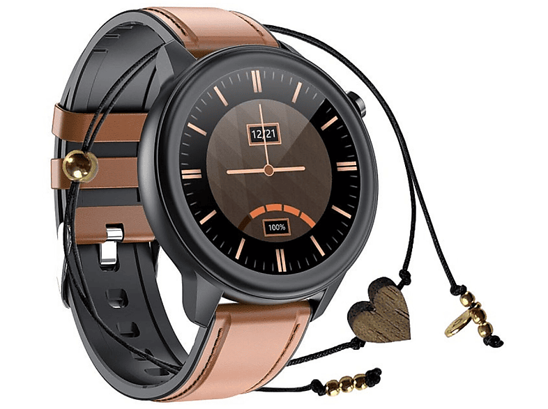 MAXCOM HealthMaster Pro Smartwatch Silikon, Schwarz