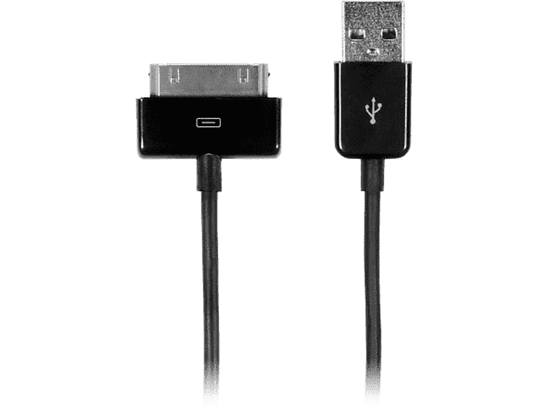 ARTWIZZ USB Kabel mit 30 Pin Dock Connector, iPod, iPhone & iPad, 100 cm, Schwarz