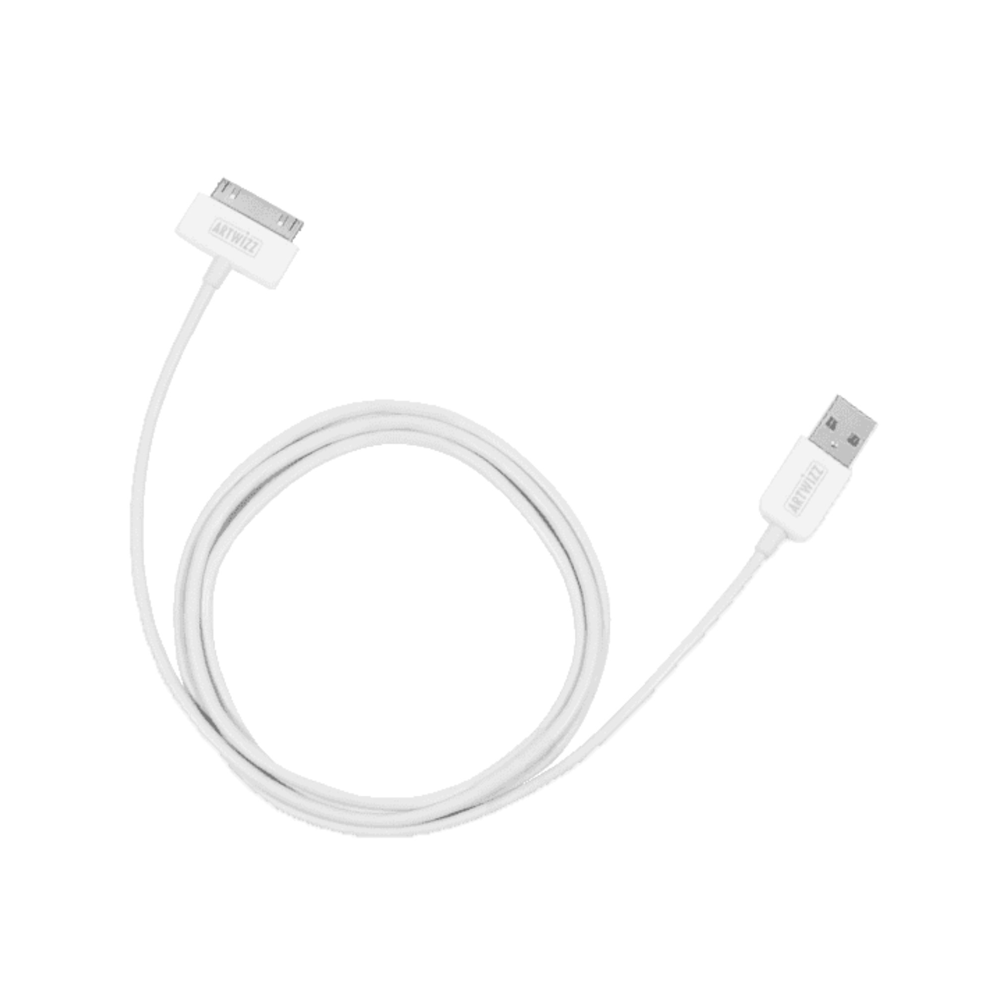 ARTWIZZ USB mit Pin 100 Weiß Ladekabel, Connector, 30 Kabel cm, Dock