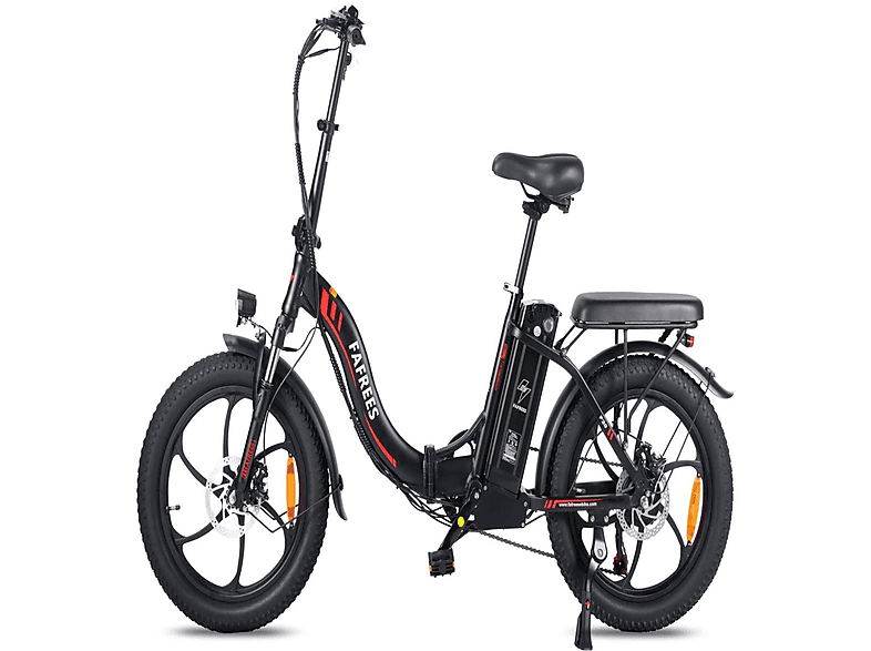 FAFREES Elektrisches Fahrrad FAFREES F20 - 250W Motor 576WH Batterie 70KM Reichweite - Schwarz Kompakt-/Faltrad (Laufradgröße: 20 Zoll, Erwachsene-Rad, Schwarz)