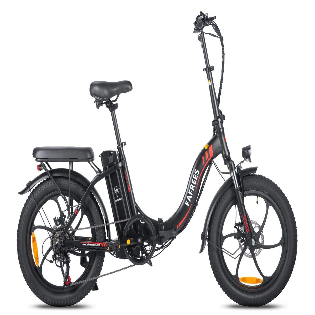 FAFREES Elektrisches Fahrrad FAFREES 20 70KM Motor (Laufradgröße: Batterie 250W Kompakt-/Faltrad Schwarz) - Reichweite Schwarz - Erwachsene-Rad, Zoll, F20 576WH