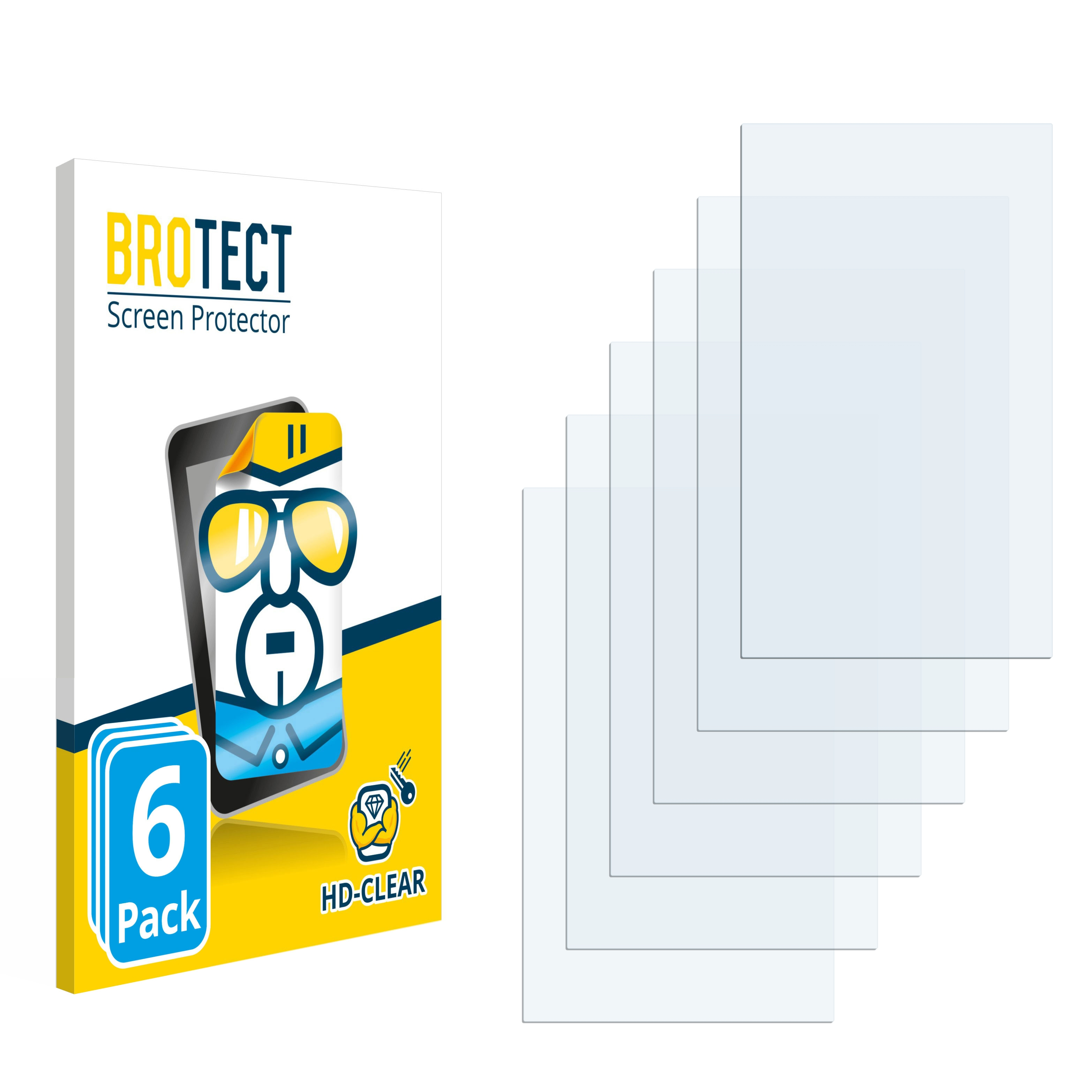 BROTECT 6x klare Schutzfolie(für Brixlcontrol 1.8)