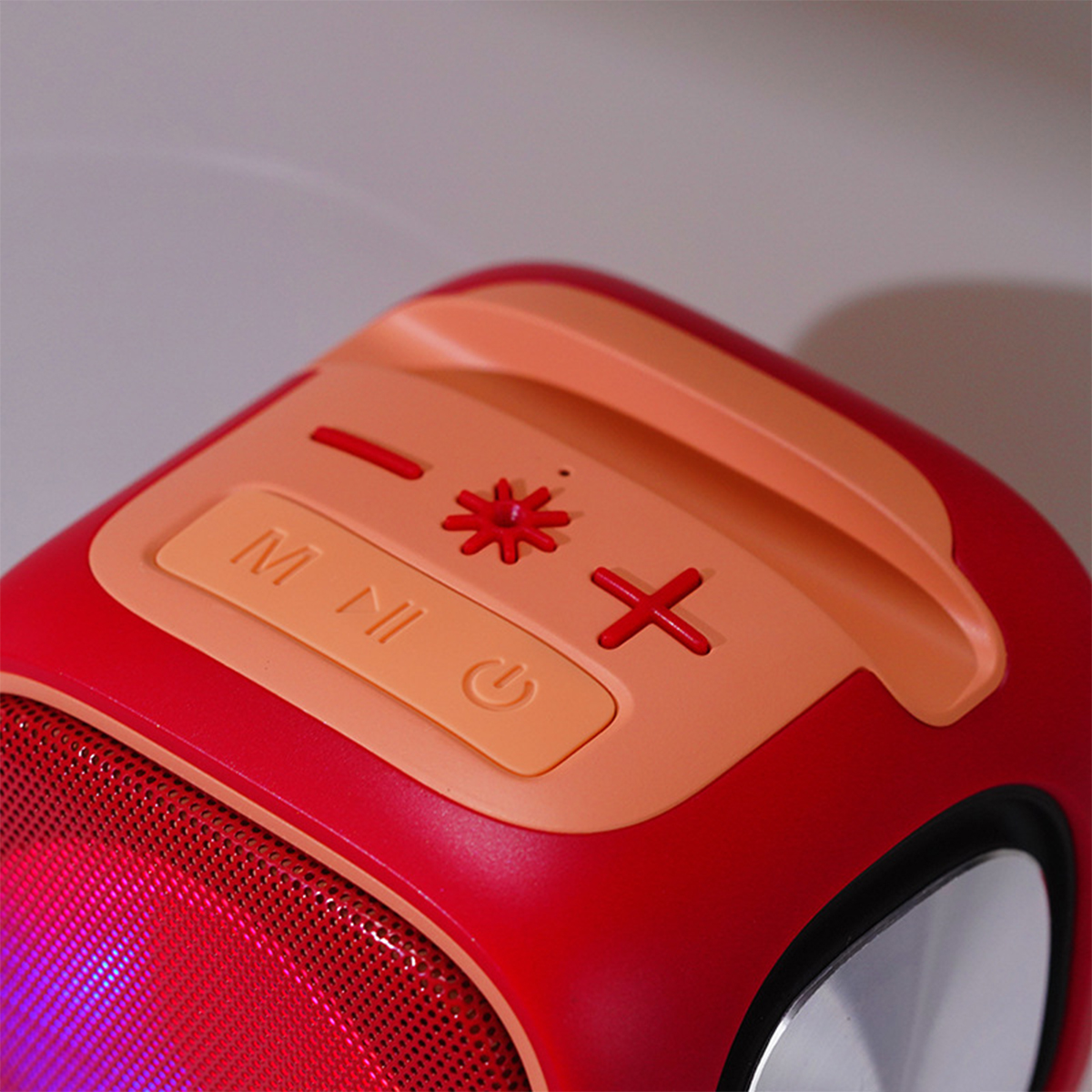 Radio Bluetooth-Lautsprecher, RGB Stahlkanone Plug-In Stereo Lautsprecher Licht BRIGHTAKE Partner Kleine Wireless TWS Grün,orange Bluetooth