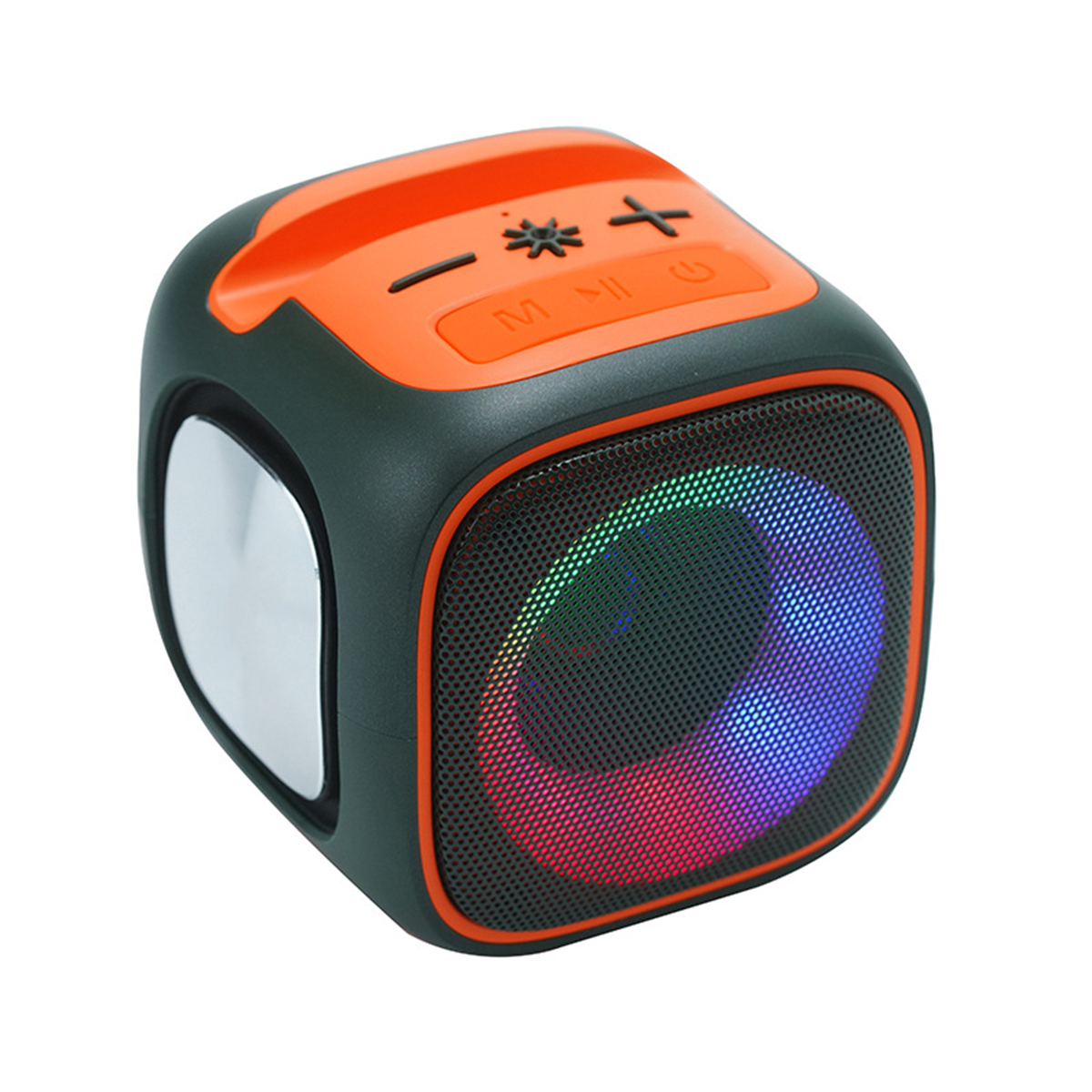 Partner Stereo Wireless Bluetooth-Lautsprecher, RGB TWS BRIGHTAKE Kleine Lautsprecher Grün,orange Licht Radio Bluetooth Stahlkanone Plug-In