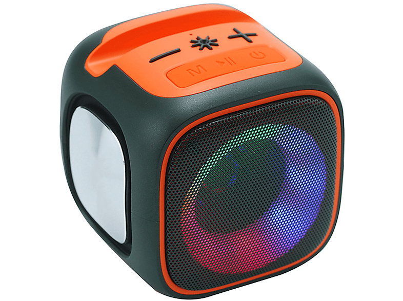 Radio Bluetooth-Lautsprecher, RGB Stahlkanone Plug-In Stereo Lautsprecher Licht BRIGHTAKE Partner Kleine Wireless TWS Grün,orange Bluetooth