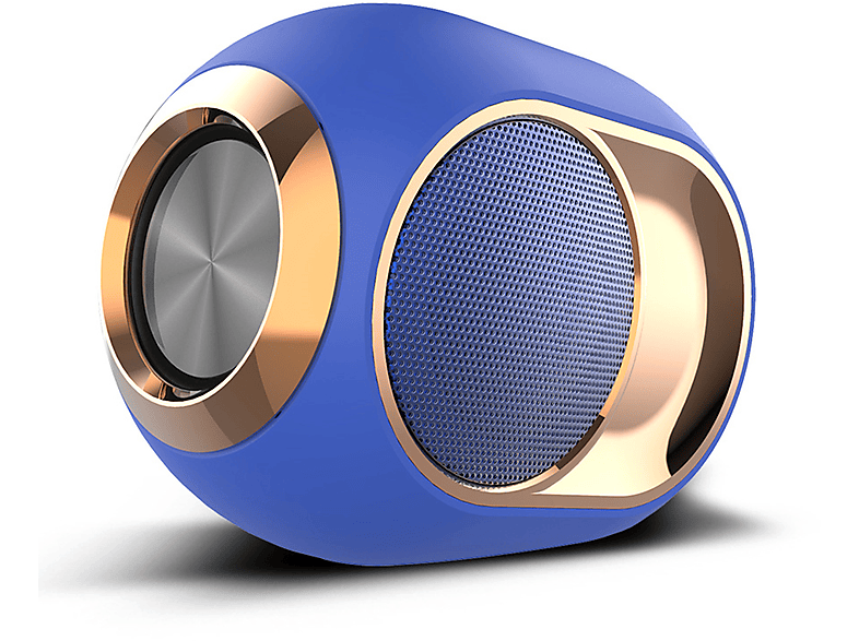 BRIGHTAKE Drahtloser Bluetooth 5.0 Bass Gun Outdoor Bluetooth-Lautsprecher, Sound Lautsprecher Blau