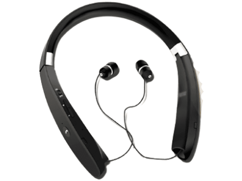 In-ear ENBAOXIN zu Kabelloses Bluetooth Bluetooth-Kopfhörer verstauen, Sport-Bluetooth-Headset - leicht In-Ear-Hals, faltbar und Schwarz