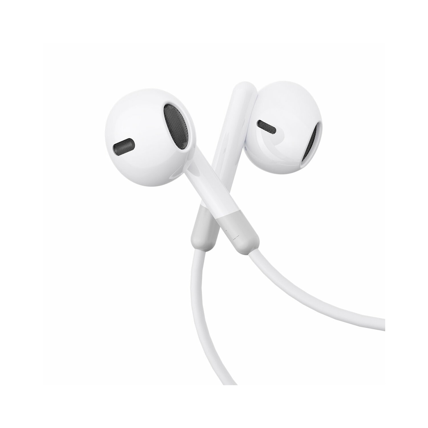 JOYROOM JR-EW01 Miniklinke und Fernbedienung kabelgebundene, Kopfhörer In-ear Weiß