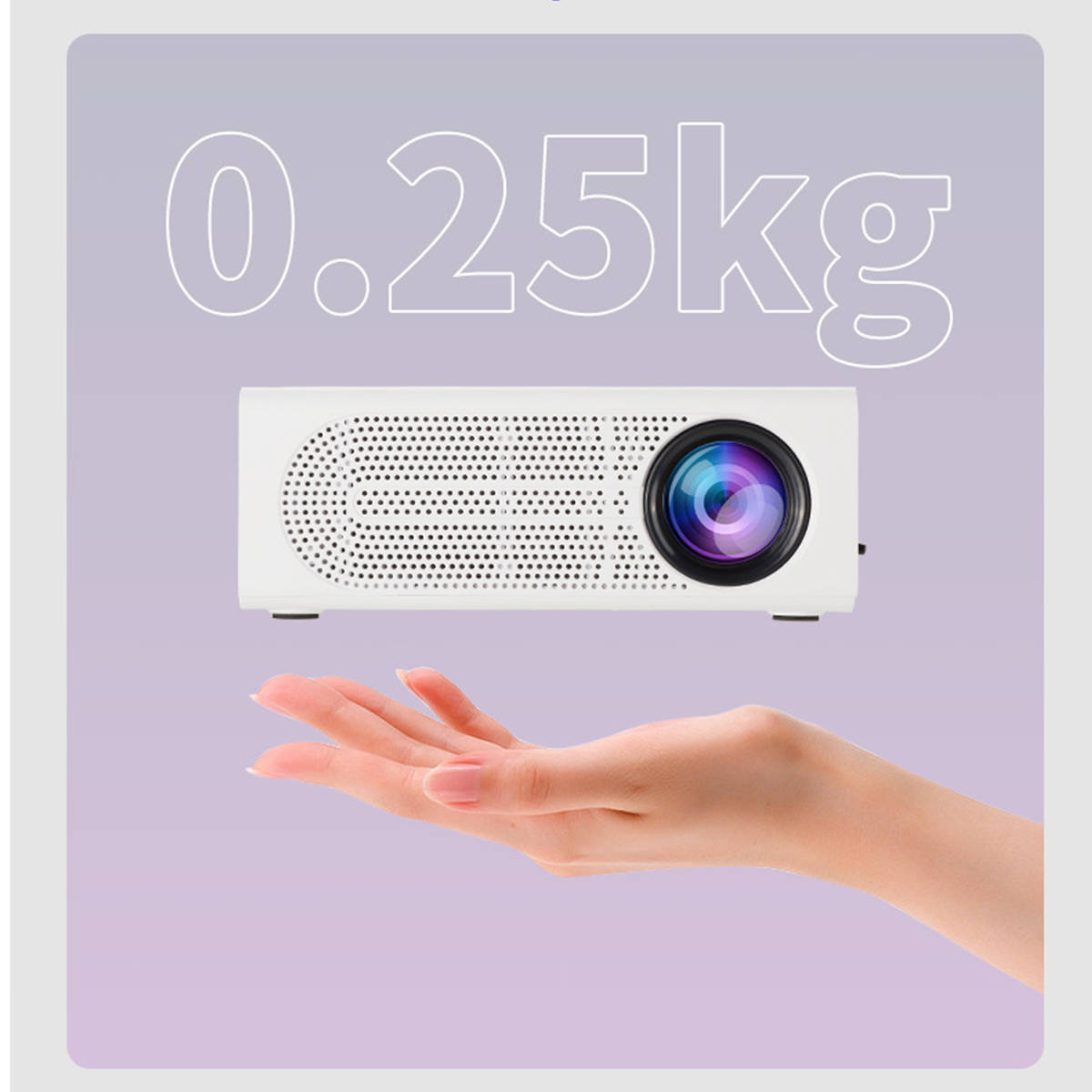 – für Tragbarer Projektor Heimkino, Kabelloses Beamer(HD+) 1080p Unterstützung BRIGHTAKE Mini