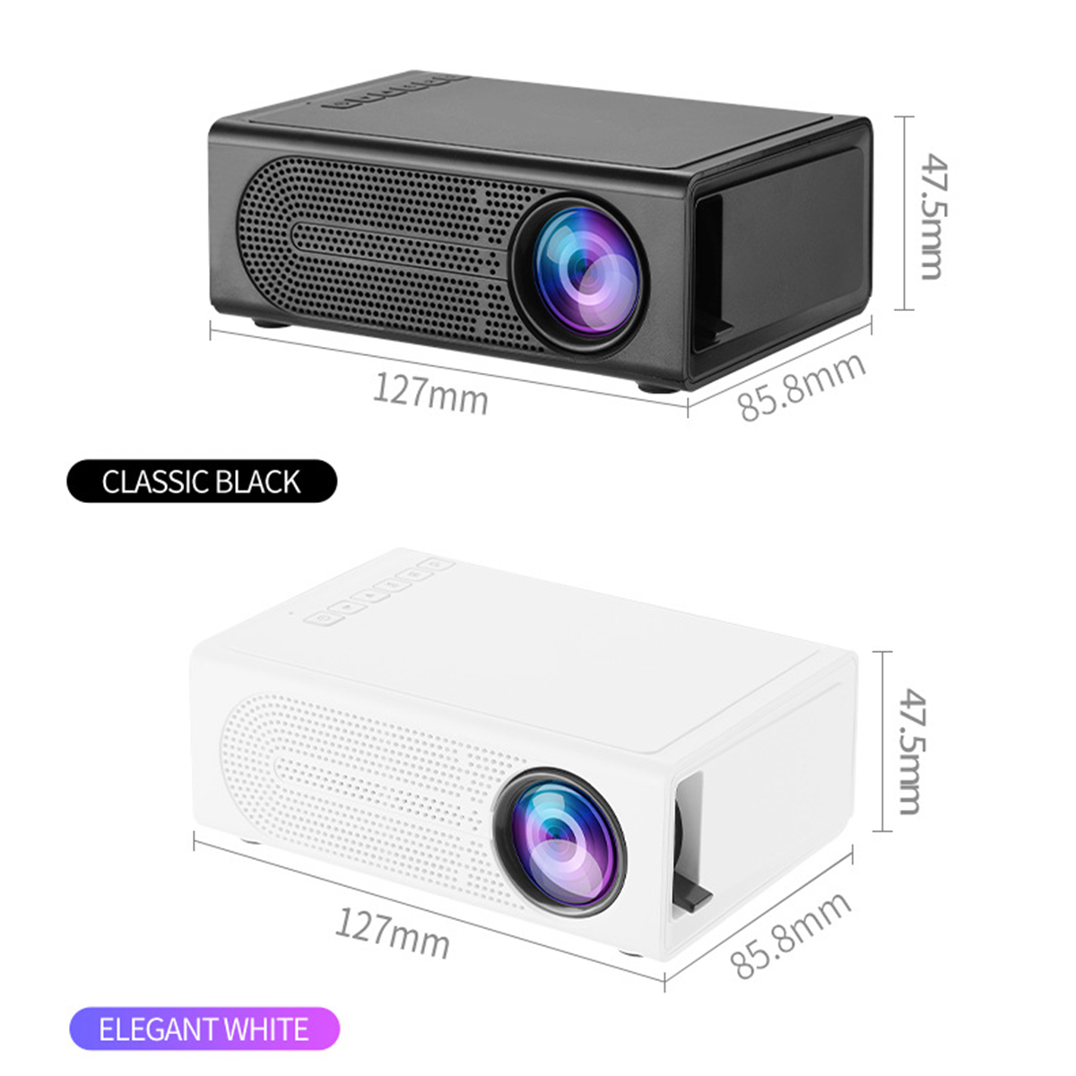 Projektor Unterstützung BRIGHTAKE Mini Tragbarer für Beamer(HD+) Heimkino, 1080p Kabelloses –