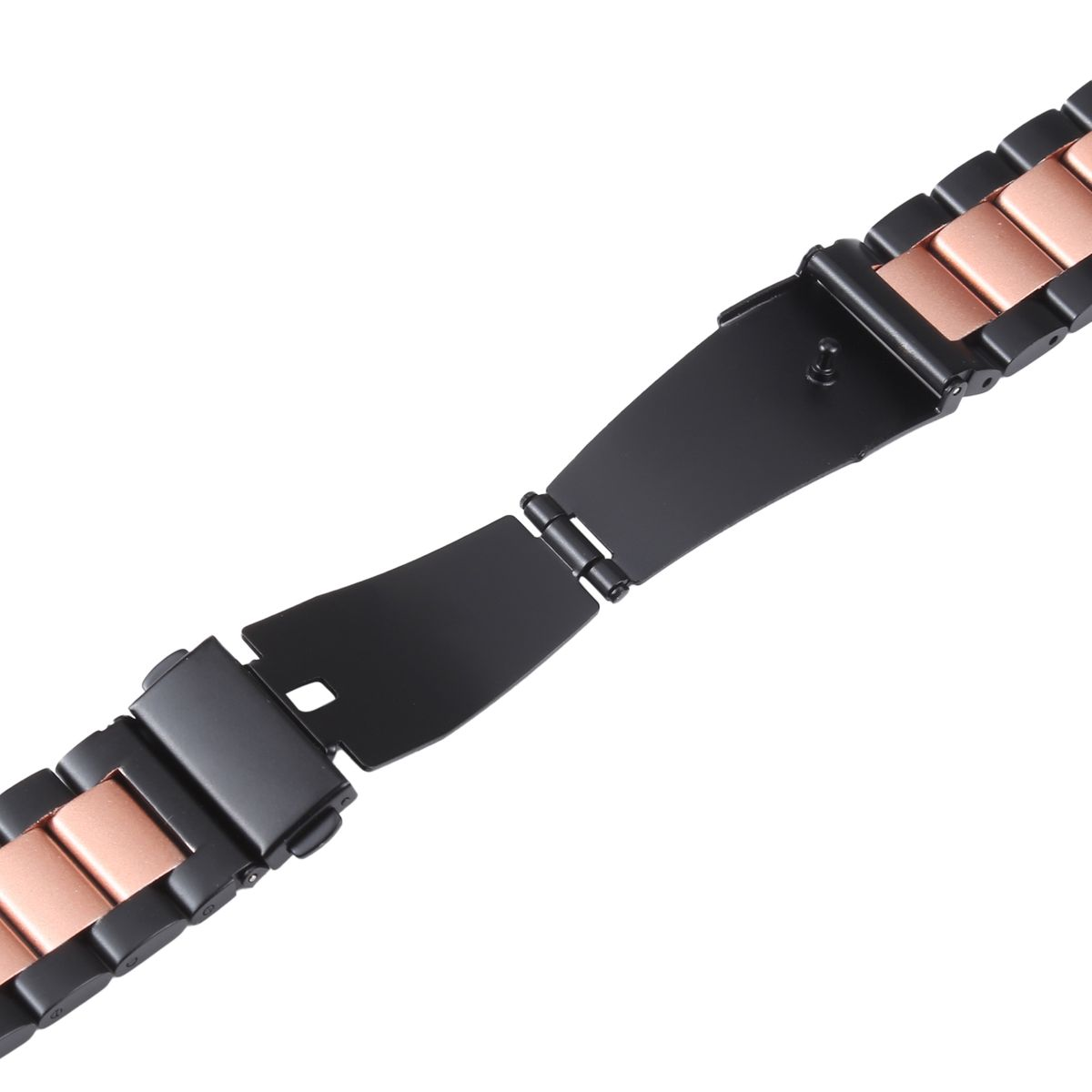 WIGENTO Watch Pixel Schwarz Google, 1 / Ersatzarmband, Metall Design 2, Band, + Stahl Pink