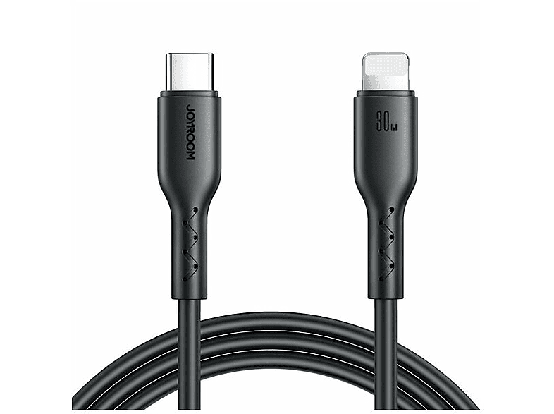 JOYROOM Flash-Charge Series SA26-CL3 USB-C/ Iphone 30W 2 m, Ladekabel, Schwarz
