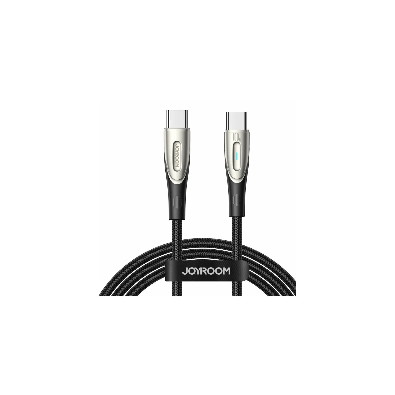 JOYROOM Star-Light Series SA27-CC5 USB-C/USB-C m, 100 W Ladekabel, Schwarz 1,2