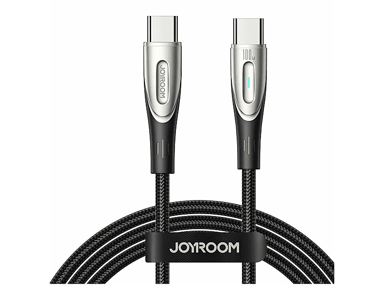 JOYROOM Star-Light Series SA27-CC5 USB-C/USB-C 100 W 1,2 m, Ladekabel, Schwarz