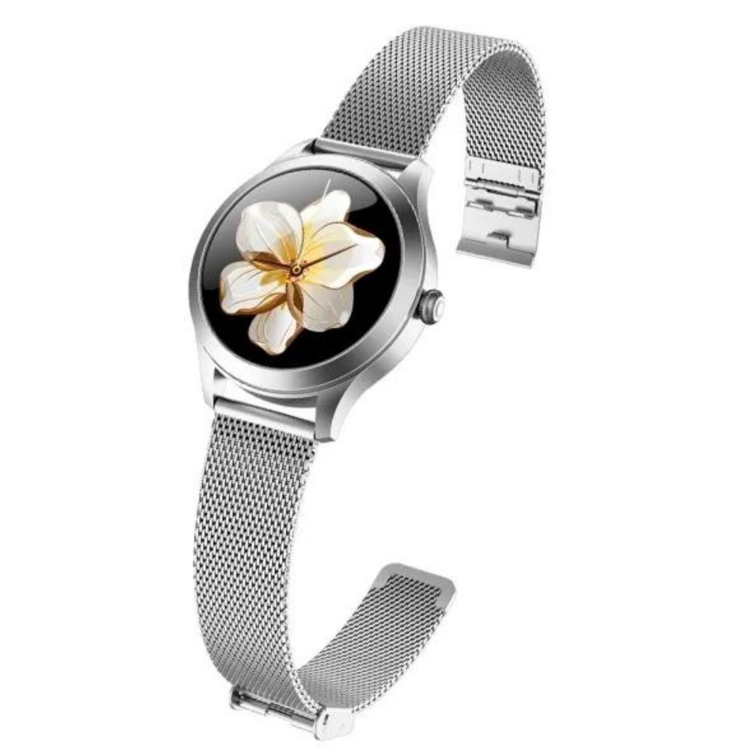 VitalFlow Smartwatch MAXCOM Silber Pro Edelstahl,