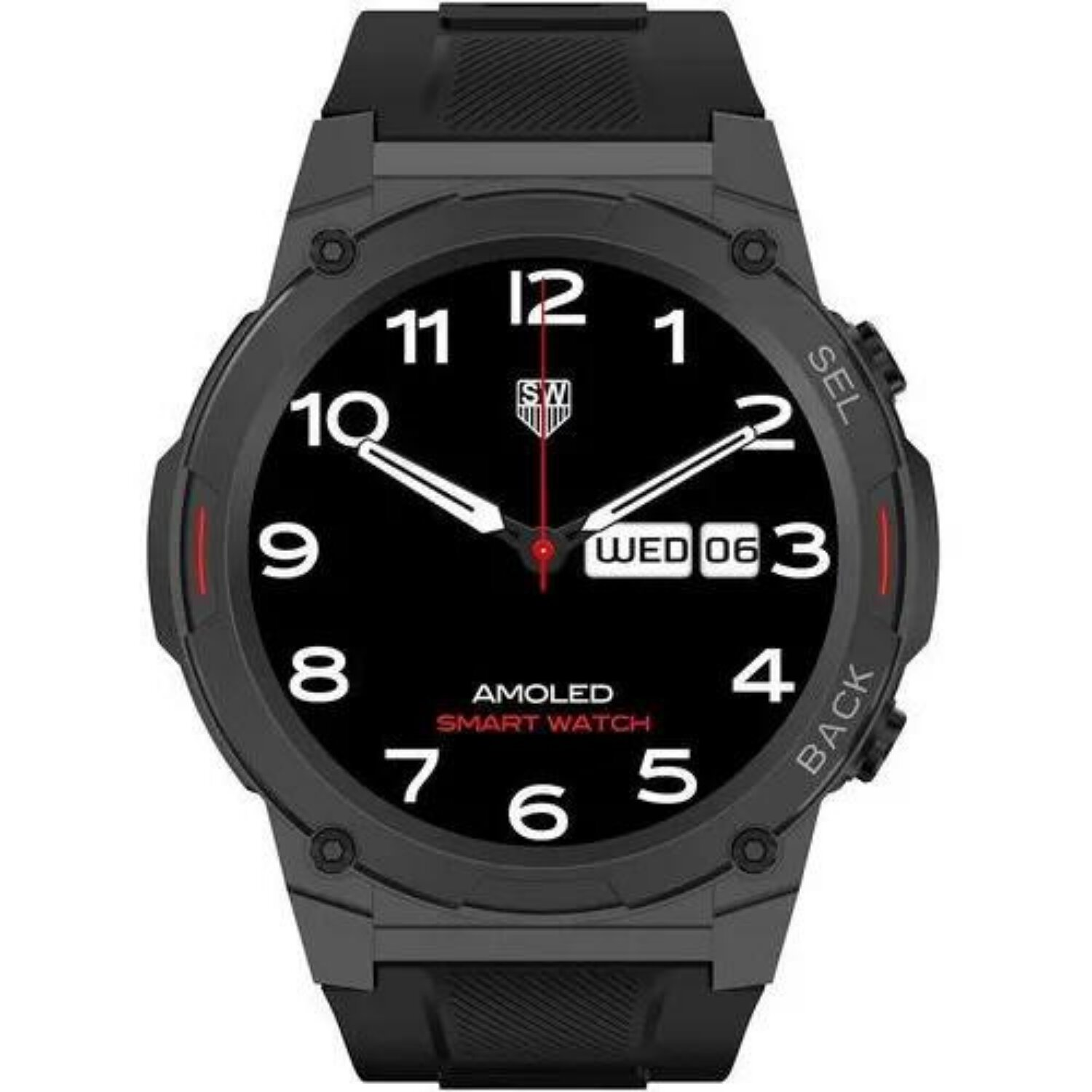 MAXCOM Vitality Plus Smartwatch Schwarz Silikon
