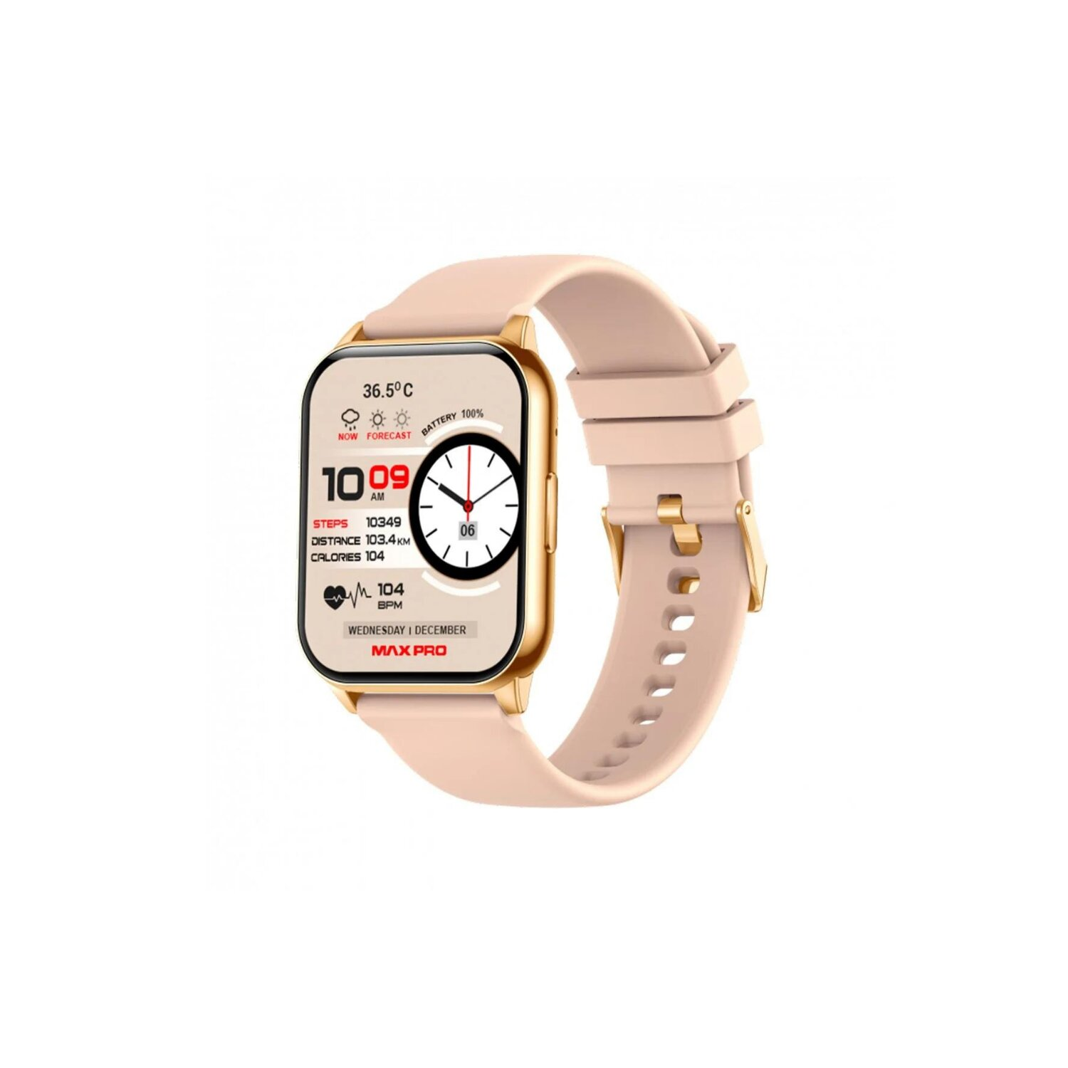 MAXCOM TechPulse Silikon, Smartwatch 1.96\