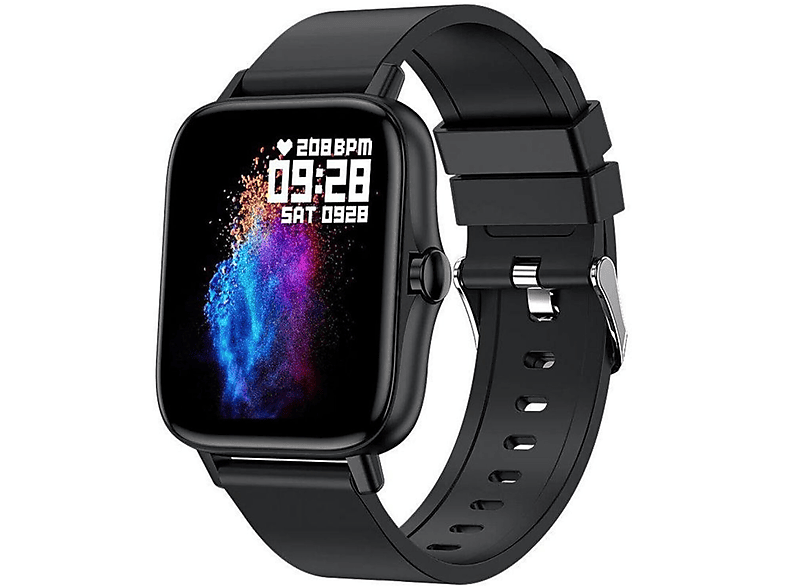Vitality Schwarz Smartwatch Silikon, MAXCOM Pro