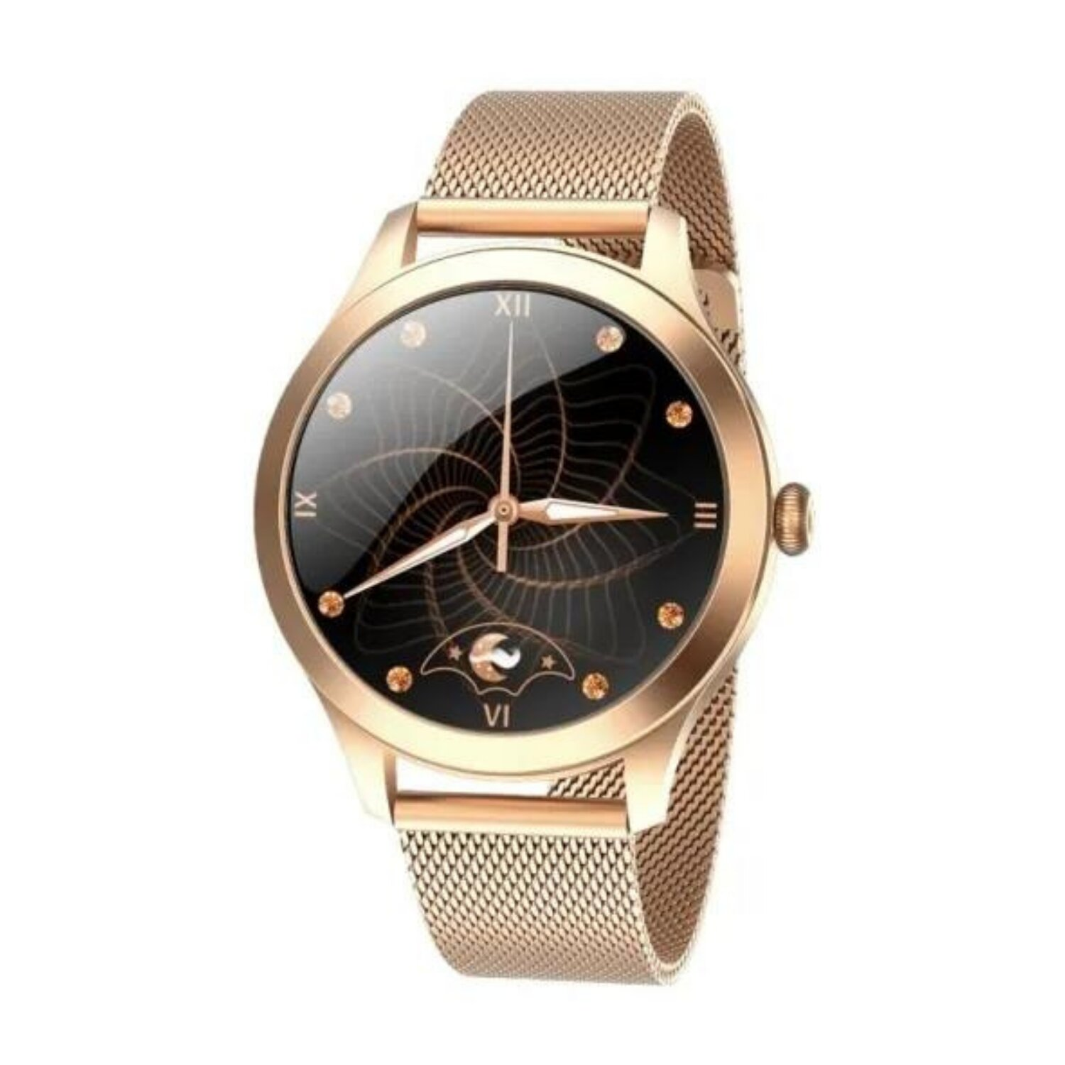 MAXCOM VitalFlow Pro Edelstahl, Gold Smartwatch