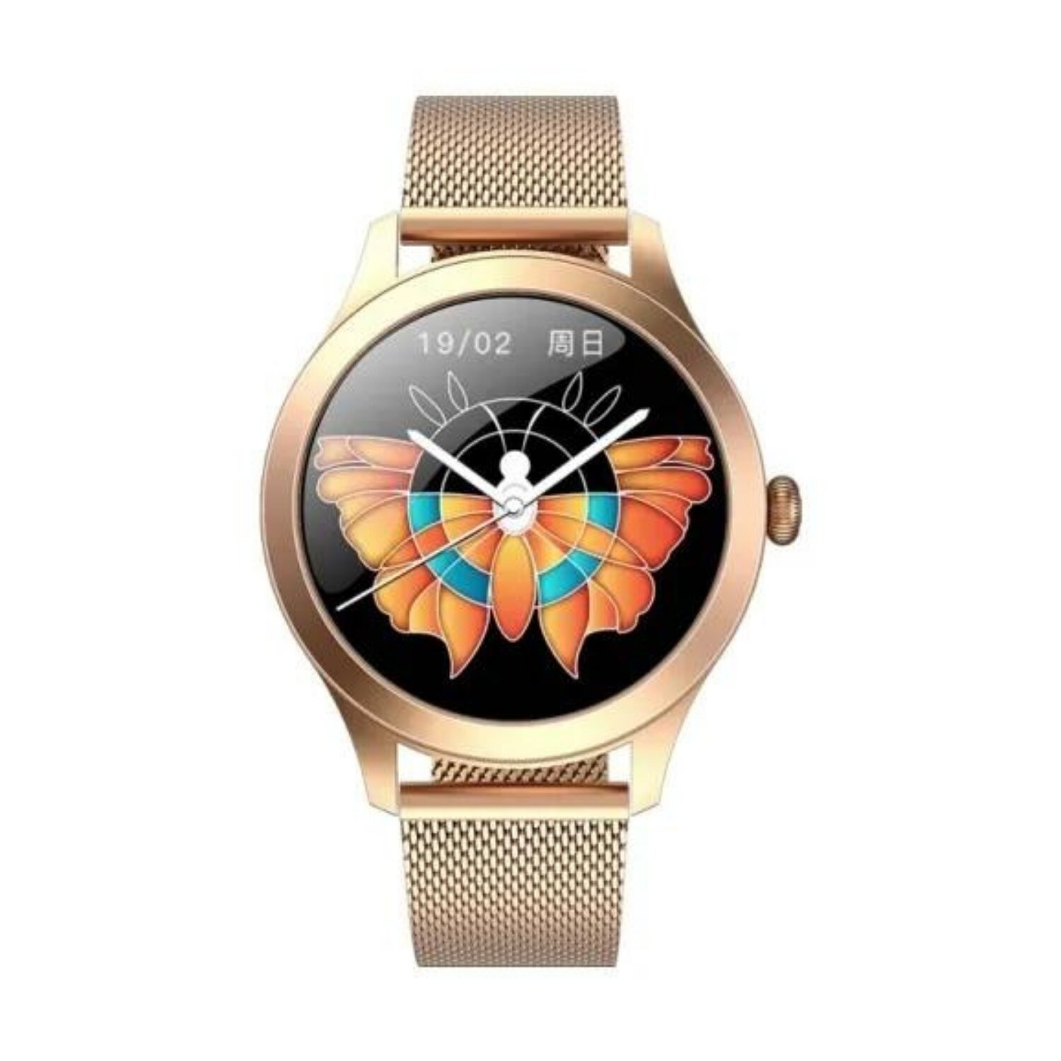 MAXCOM VitalFlow Gold Edelstahl, Pro Smartwatch