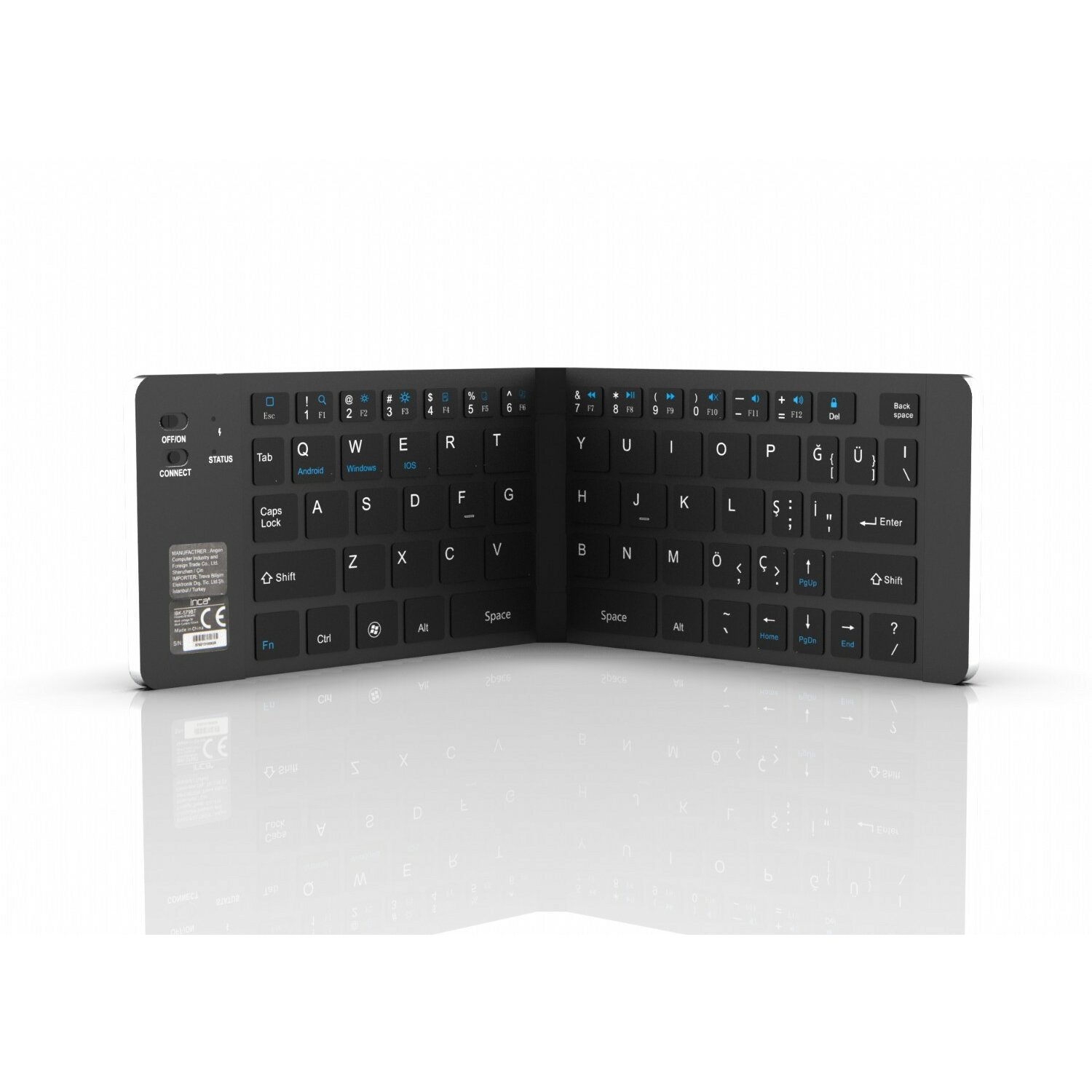 INCA IBK-579BT Mini-Größe mit faltbarer Struktur, Tastatur