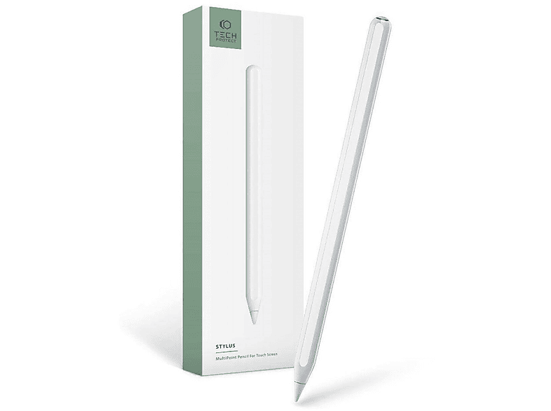 TECHPROTECT Digital Stylus Pen 2. Generation 120 mAh Touchpen Weiß