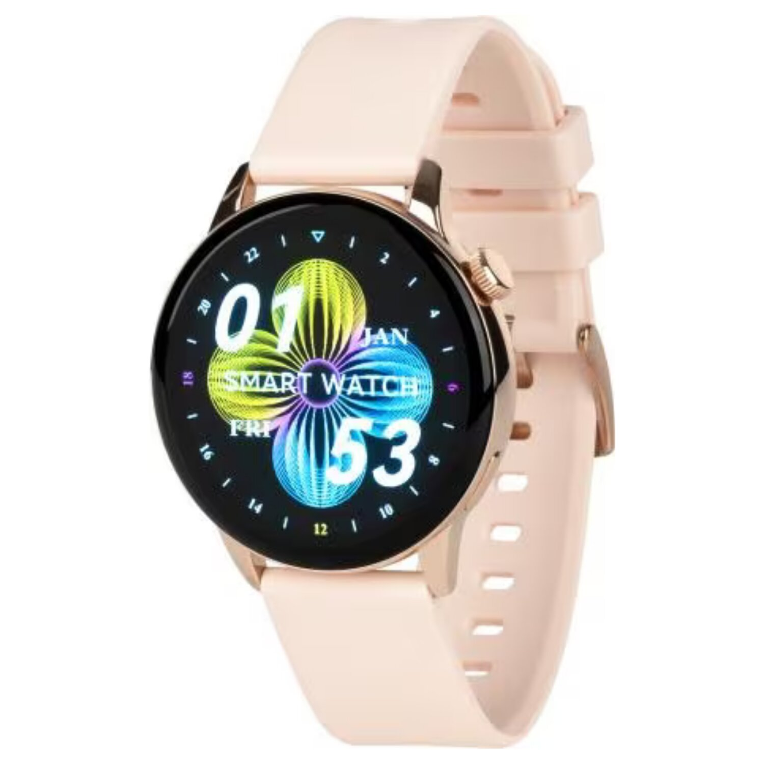 Smartwatch Silikon, Bracelet Natural MAXCOM Kruk Ania Gold Stone