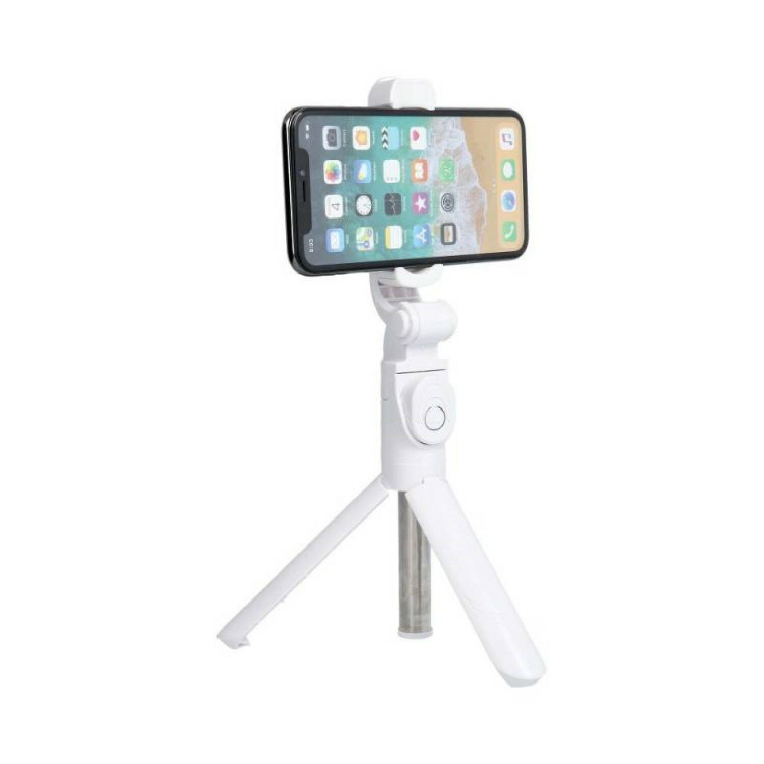 COFI SSTR-12 Weiß Selfie-Stick, Bluetooth-Fernbedienung Selfie-Stativ-Griff 
