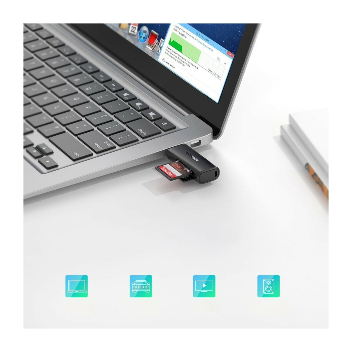 GB USB UGREEN 3.0 Kartenleser CM264 512