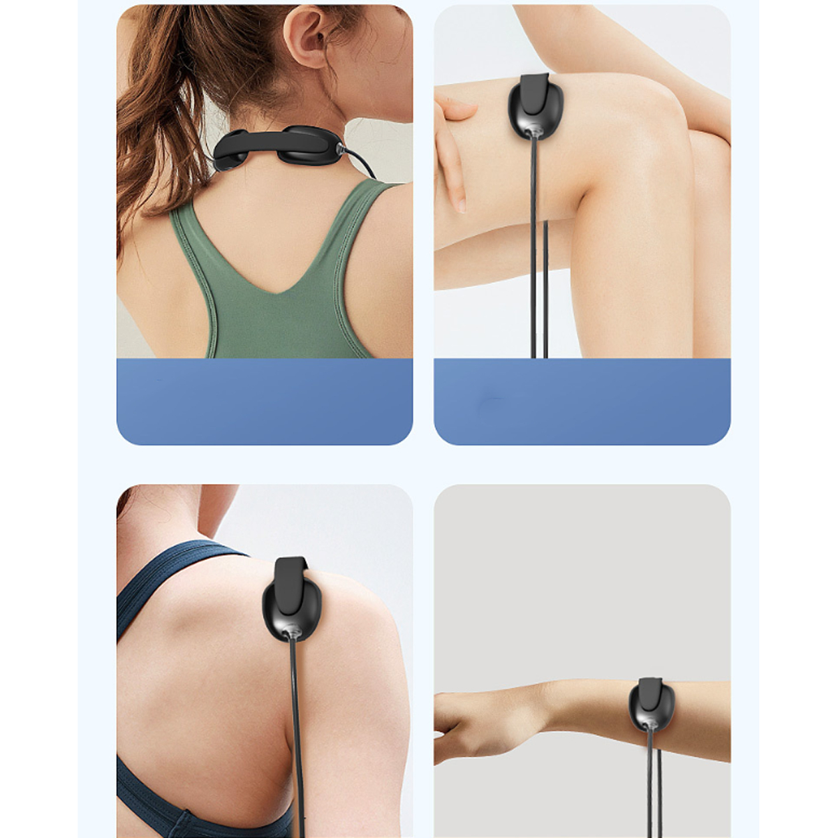 Green 45°C Temperature Massager Pulse Technology, Heat - Nackenmassagegerät LACAMAX Double Cervical Constant Spine Compress
