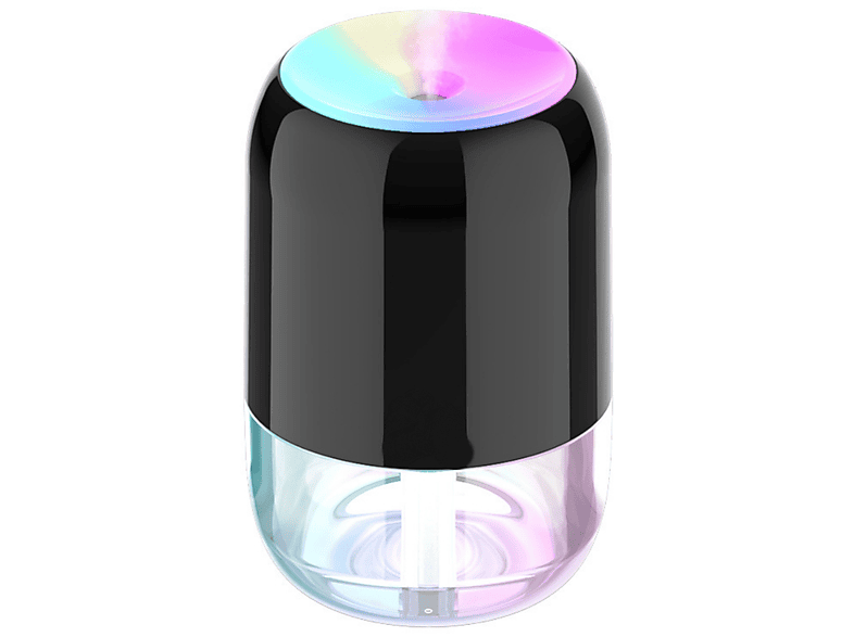 SHAOKE luftbefeuchter dazzle Luftbefeuchter Watt, (1,5 wiederaufladbar mini usb luftzerstäuber Raumgröße: 20 cup m²) Schwarz